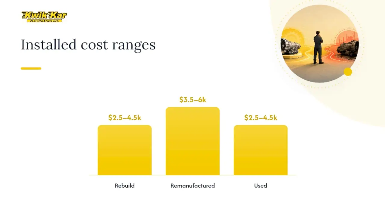 Transmission Rebuild Cost vs Replacement Cost: What to Expect — overview diagram