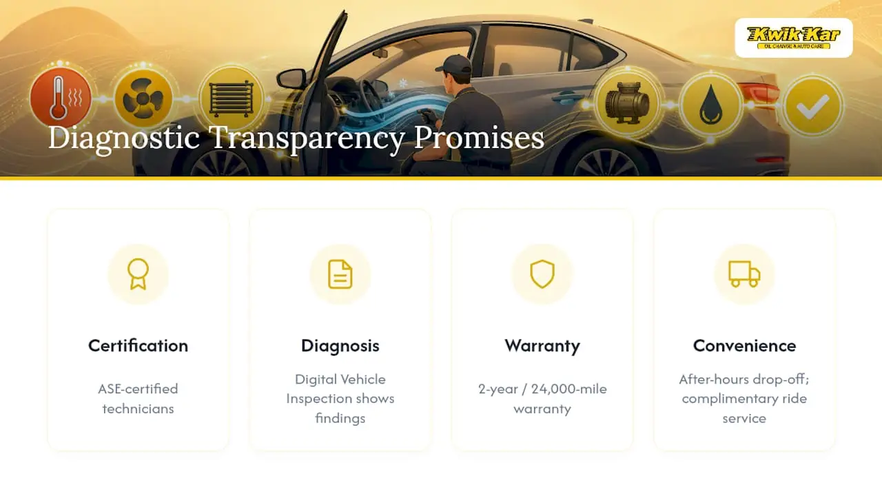 Why We Built Our AC Diagnostic Process Around Transparency — overview diagram