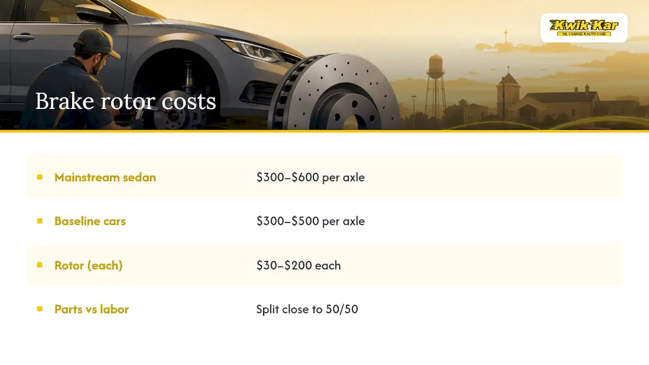 What Does Brake Rotor Replacement Cost? — overview diagram