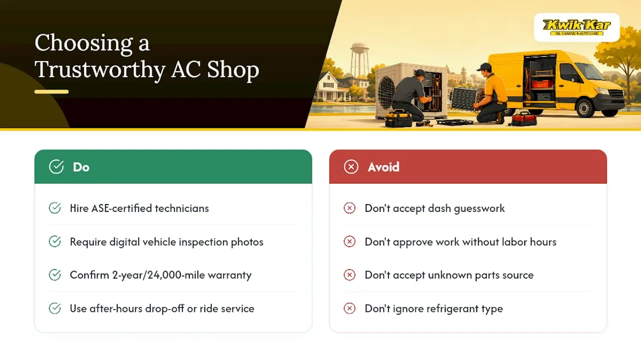 What Should You Look for in a Trustworthy AC Repair Shop? — overview diagram