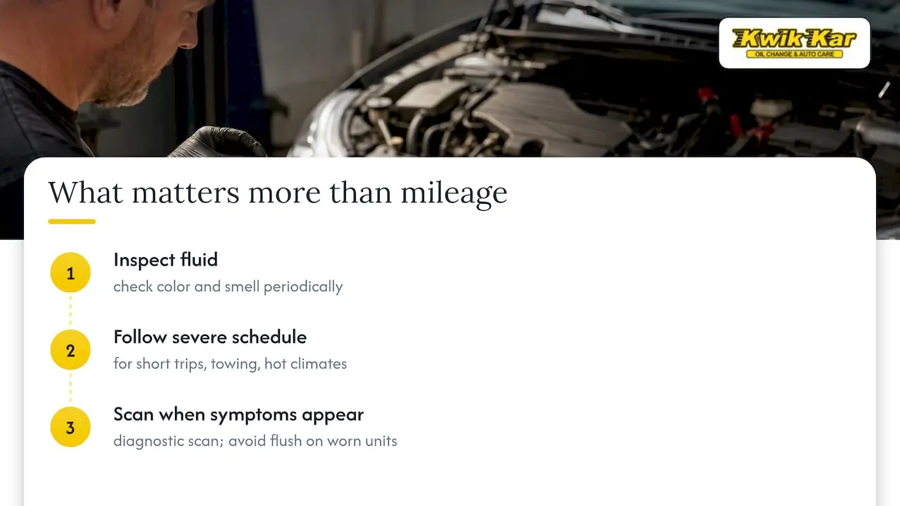 What matters more than the mileage number on your calendar — overview diagram